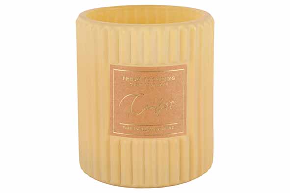 cosy & trendy GEURKAARS RELAX AND UNWIND GEEL 8X8XH9CM GLAS 18H