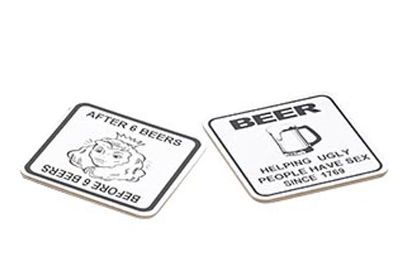 cosy & trendy GLASONDERZETTER FUNNY S6 2ASS VIERKANT B EERS-UGLY PEOPLE