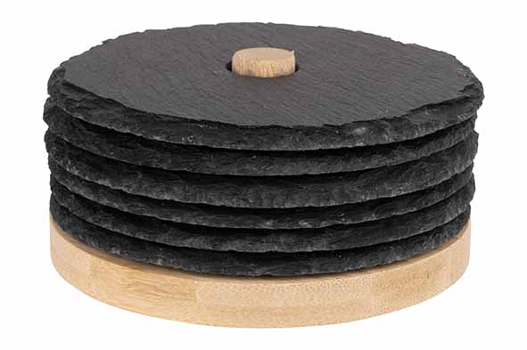 cosy & trendy GLASONDERZETTER LEISTEEN SET6 D10CM OP HOUDER