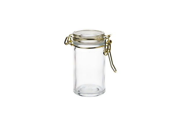 cosy & trendy GLAZEN BOKAAL M.GOUD METAAL D4.5XH8.3CM