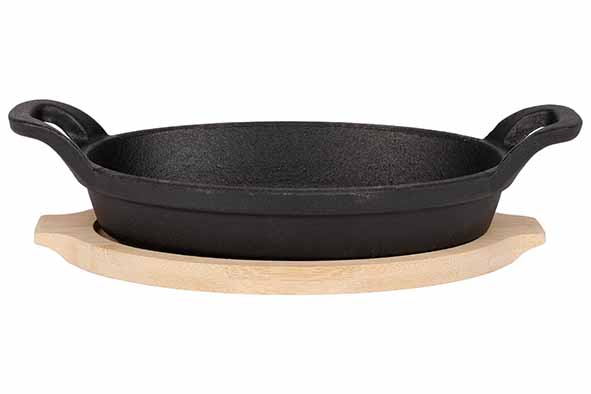 cosy & trendy GRATINSCHOTEL GIETIJZER 20X9 5CM OP PLANKJE