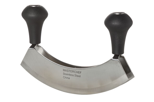 cosy & trendy HAKMES DUBBEL MES 18CM RS MEZZALUNA ZWART HANDVAT PP EN MESCOVER