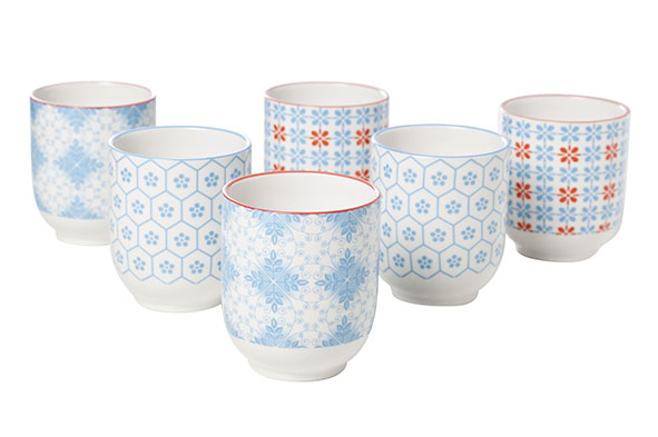 cosy & trendy HAPPY MIX BEKER D7.2XH8.5CM - 3ASS 21CL ZONDER OOR