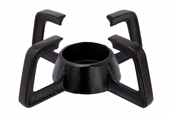 cosy & trendy HOB RECHAUD ZWART 14 2X14 2XH5CM GIETIJZER VOOR 1 THEELICHT