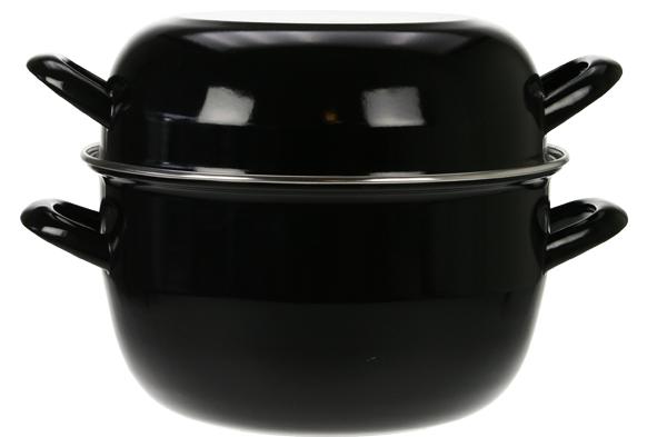 cosy & trendy HORECA MOSSELPOT 4KG ZWART NIEUW D24CM 5L
