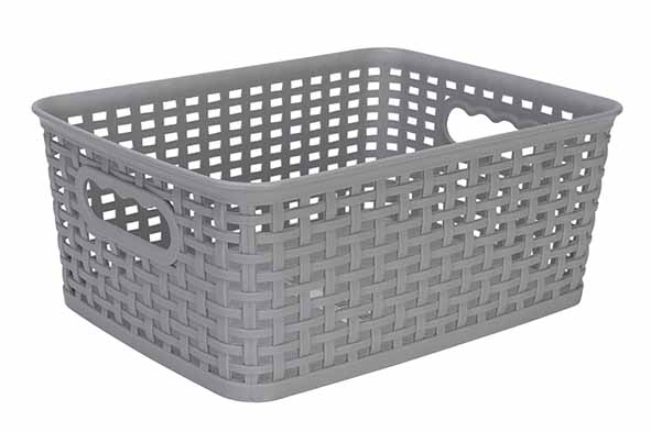 cosy & trendy HOZON OPBERGMAND GRIJS 4 5L 24 5X18 5XH10CM RECHTHOEK