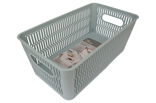 cosy & trendy HOZON OPBERGMAND PASTELBLAUW 3 8L STAPE LBAAR & NESTBAAR 16.5X29XH11.5CM