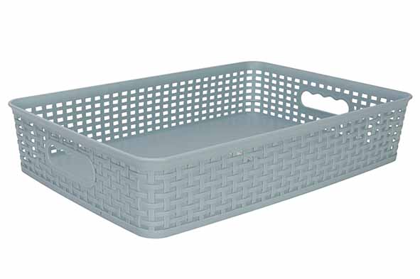 Cosy & Trendy HOZON OPBERGMAND PASTELBLAUW 7 5L 40X26 5XH8CM