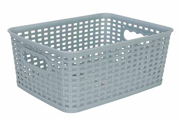 cosy & trendy HOZON OPBERGMAND PASTELBLAUW4 5L 24 5X18 5XH10CM RECHTHOEK