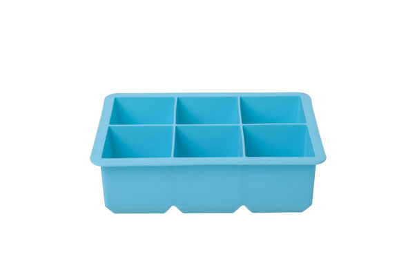 cosy & trendy IJSBLOKHOUDER KUBUS BLAUW 6ST 16X11X5 SILICONE