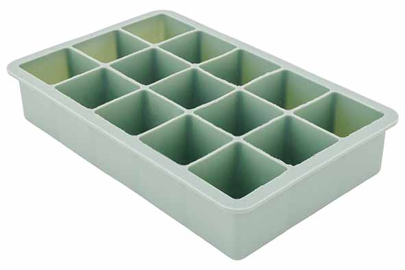 cosy & trendy IJSBLOKVORM SILICONE GROEN 15 BLOKJES 18 3X11 5XH3 5CM