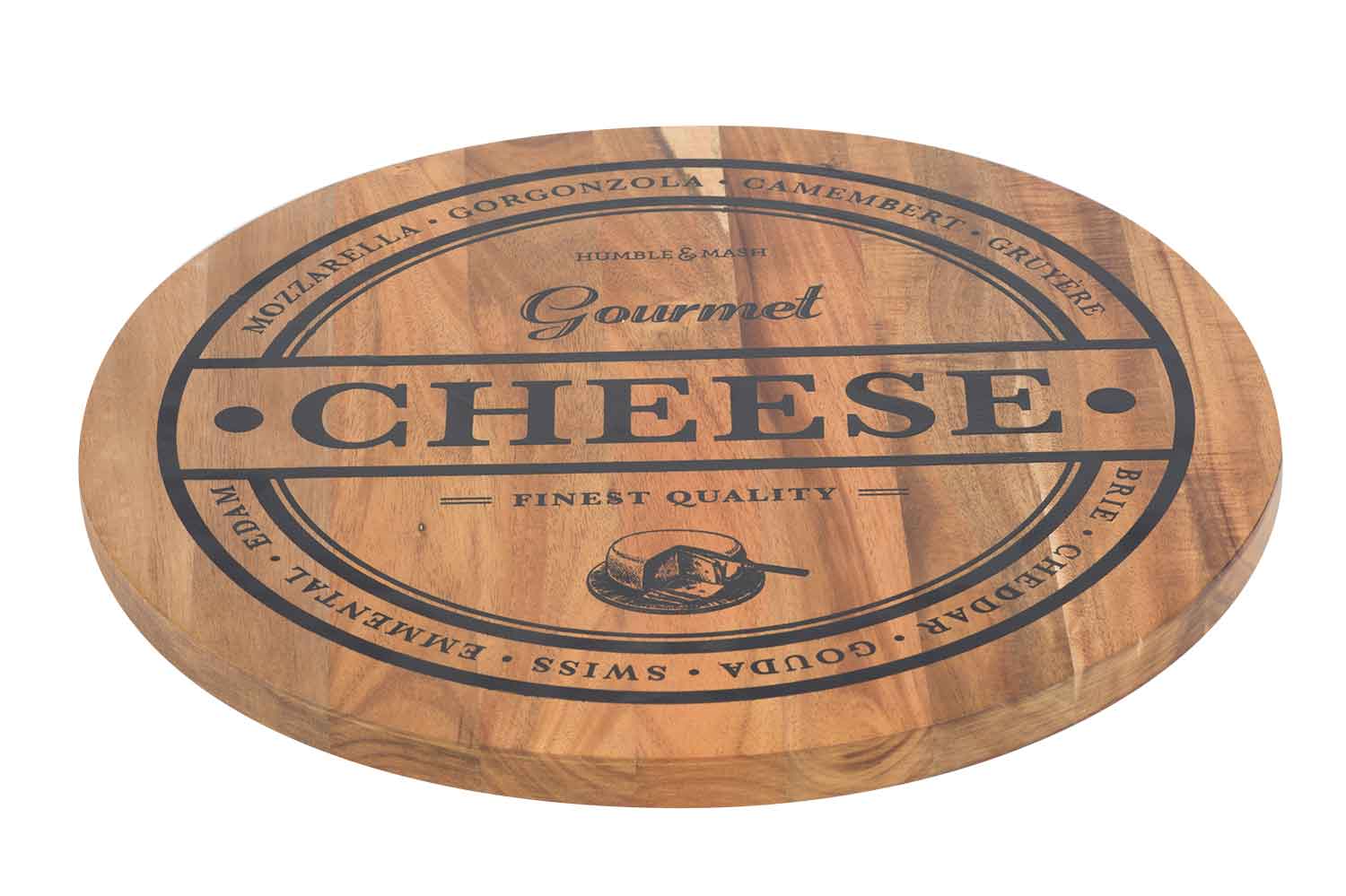 Cosy & Trendy KAASPLANK CHEESE D35XH1 8CM ROND ACACIA