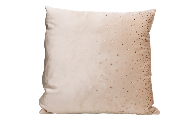 cosy & trendy KUSSEN STRASS CREME 45X45XH10CM FLUWEEL