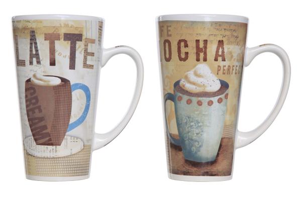 cosy & trendy MAXI-BEKER D9XH15CM - 2 ASS LATTE-MOCHA 48CL