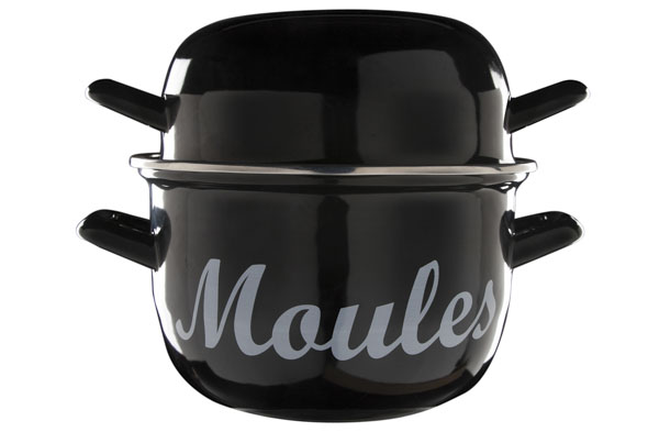 cosy & trendy MOULES MOSSELPOT 1 2KG ZWART 2 8L D18CM AFGEROND