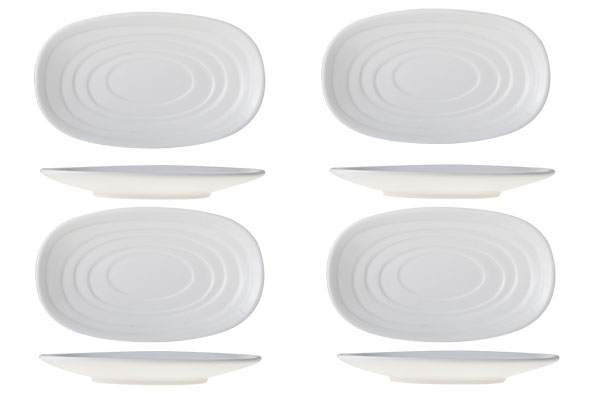 cosy & trendy OLIJFOLIE-SCHAALTJE 16X9.5XH1.8CM SET 4