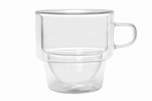 cosy & trendy OMAGIO CAFE CLASSICO 180ML SET 2 D8.4XH8.4CM DUBBELWANDIG - BOROSILICAAT