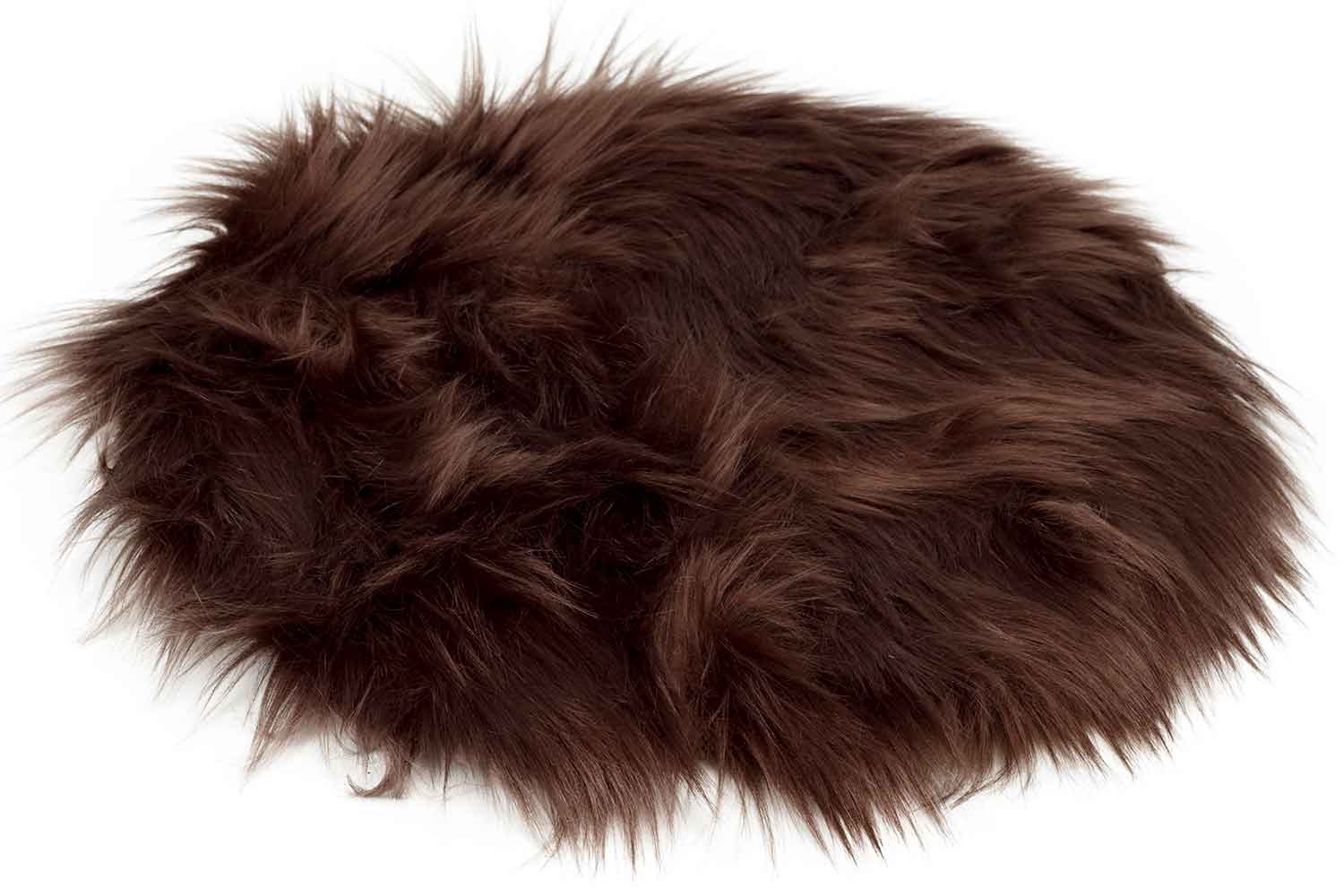 Cosy & Trendy ONDERLEGGER FUR BRUIN D35XH1CM POLYESTER