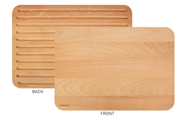 cosy & trendy ONESTA BROODPLANK 39X29XH2CM RECHTHOEK BEUK DUBBELZIJDIG GEBRUIK