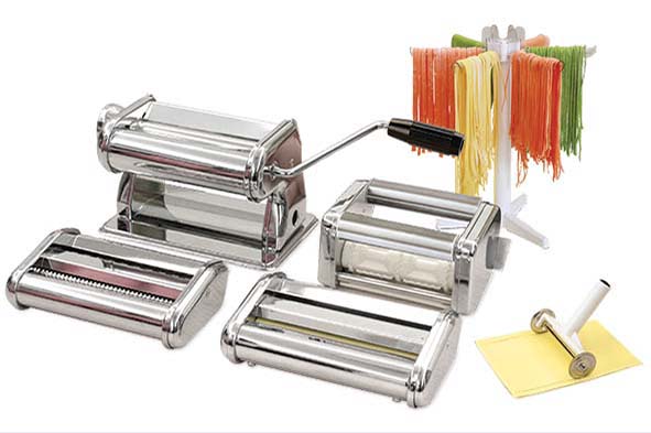 cosy & trendy PASTA MACHINE SET 6IN1 SPAGH.-FETT.-LAS. -RAV.-DROGER-SNIJDER