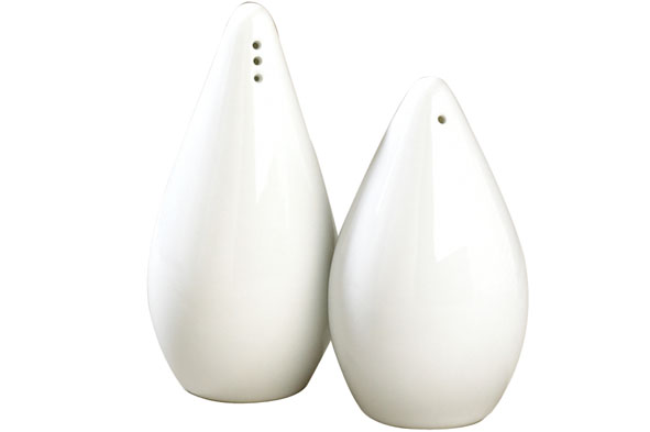 Cosy & Trendy PEPER EN ZOUT SET WIT 2 X 100ML PEPER 5X3.5XH10CM - ZOUT 5X3.5XH11CM