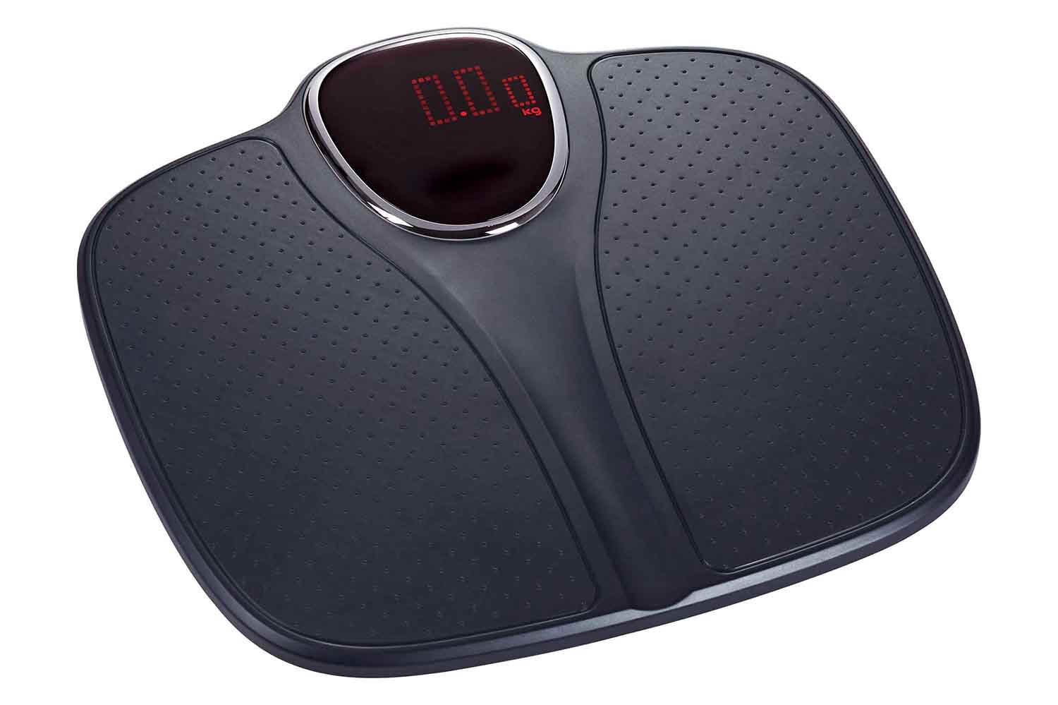 cosy & trendy PERSONENWEEGSCHAAL ZWART 34X34XH2 8CM ELECTR. ABS 4XAAABATT EXCL MAX180KG