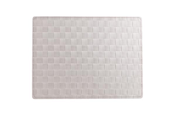 cosy & trendy PLACEMAT GEWOVEN CREME 40X30CM EXTRA DIK EN AFGEBOORD