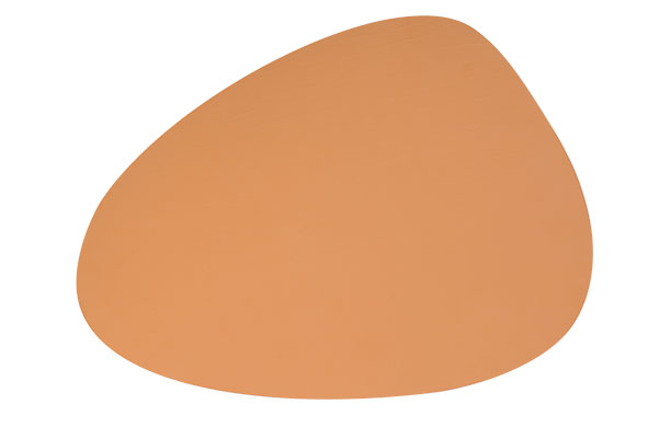 cosy & trendy PLACEMAT LEDER COGNAC EI-VORMIG ORGANISC H 41X30CM