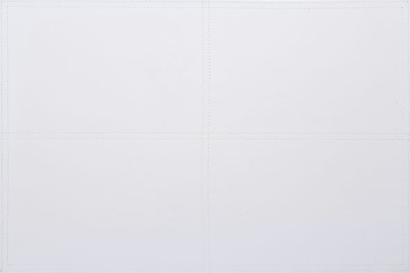 Cosy & Trendy PLACEMAT LEDER WIT 43X30CM DUBBELZIJDIG