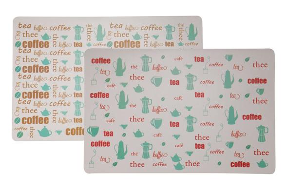 Cosy & Trendy PLACEMAT TEA-COFFEE 2015 2ASS 43 5X28CM