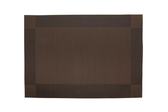 cosy & trendy PLACEMAT ZWART PIOENROOS 43.5X28.5CM RECHTHOEK