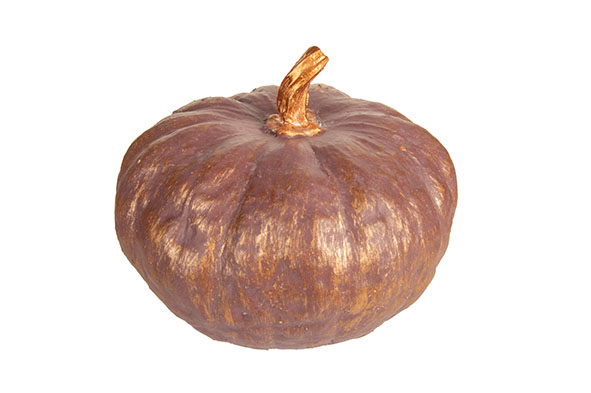 cosy & trendy POMPOEN GOLD WASH BORDEAUX 15X15XH12 5CM RESIN