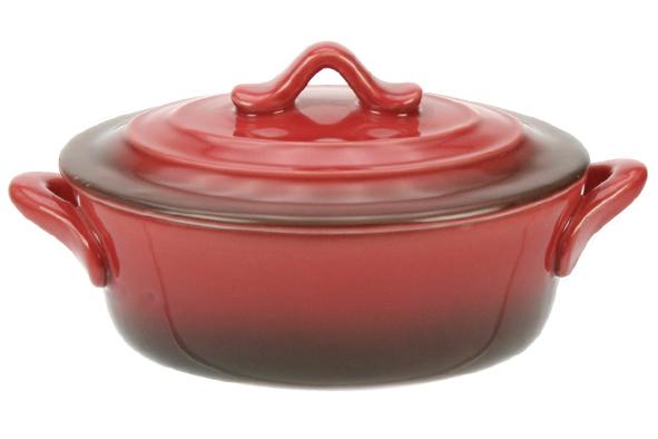 cosy & trendy RED OVENSCHOTEL MET DEKSEL 0 5L 16 5X13X H6CM OVAAL