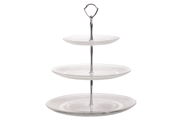 cosy & trendy RETRO ETAGERE MET 3 NIVEAUS D18-25-29CM H34CM GLAS
