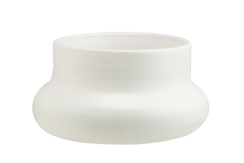 cosy & trendy SCHAAL COLD WIT 28X28XH14CM ROND AARDEWE RK