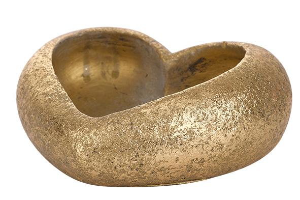 cosy & trendy SCHAAL RUBIA BRASS 15 7X14 3XH6 2CM HART KERAMIEK