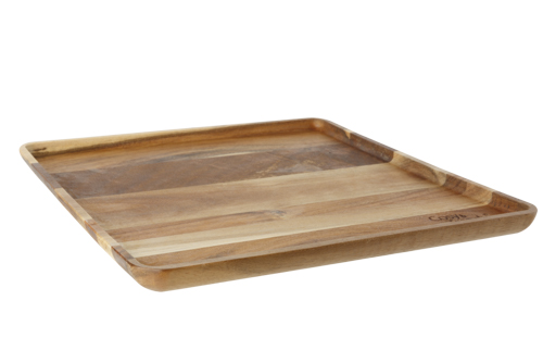 cosy & trendy SENEGAL ACACIA PRESENTATIEBORD VIERKANT 26X26XH1 6CM
