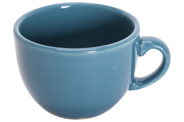 cosy & trendy SERENA BLUE LAGOON KOFFIETAS D6CM 10CL GLANZEND BLAUW