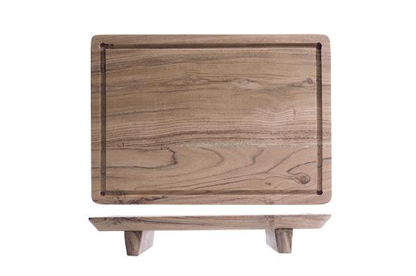 cosy & trendy SERVEERPLANK MET GROEF 35X25XH5CM ACACIA