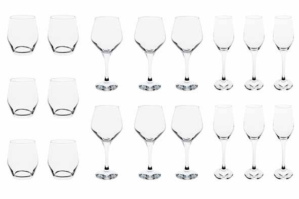 cosy & trendy SERVICE 18VERRES STYLE TUMB VIN CHAMP 6P