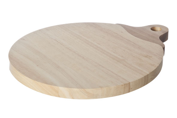 cosy & trendy SMALL APPEL SNIJPLANK RUBBERWOOD HANDVAT 30X24.5X1 8 CM