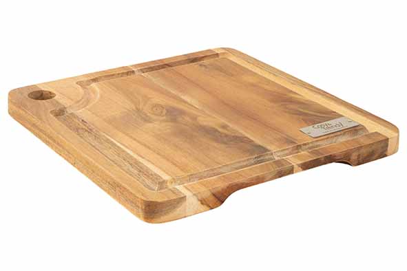 cosy & trendy SNIJPLANK 20X20XH1 5CM ACACIA WITH GROOVE