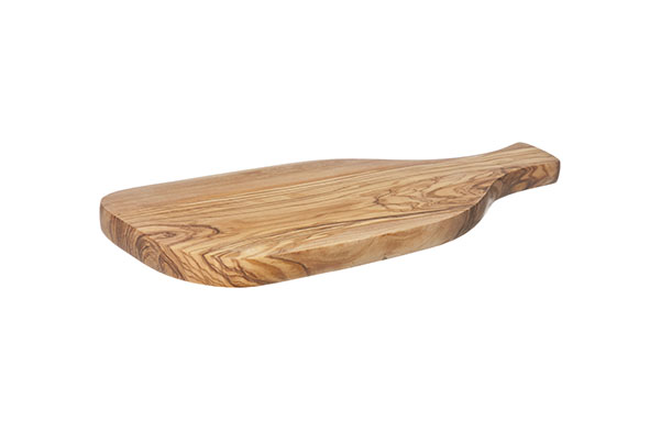 cosy & trendy SNIJPLANK MET HANDVAT 23-27CM X 12-16CM OLIJFHOUT