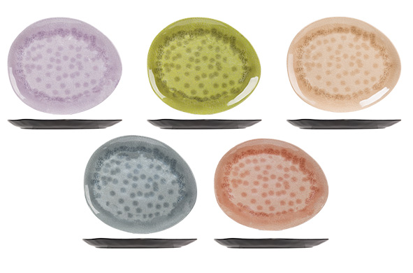 cosy & trendy STREETFOOD GO MELAMINE BORD 27.5X23CM 5 ASSORTIE