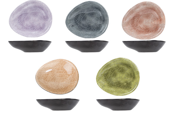 cosy & trendy STREETFOOD GO SCHAAL MELAMINE 10.5CM X7.5XH5.5 - 5 ASSORTIE