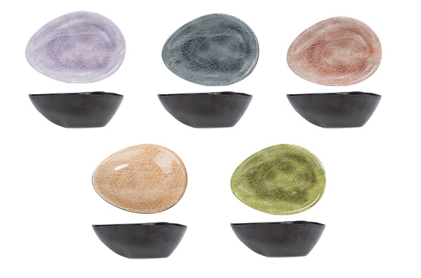 cosy & trendy STREETFOOD GO SCHAAL MELAMINE 8X7XH4.5CM 5 ASSORTIE