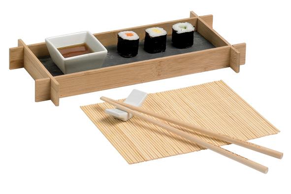 cosy & trendy SUSHI SET 1PERS PRES.SCHAAL CHOPSTICK M ET LEGGER SCHAALTJE PLACEMAT