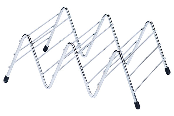 Cosy & Trendy TACOREK VOOR 2 STUKS 14X22XH8 3CM CHROOM