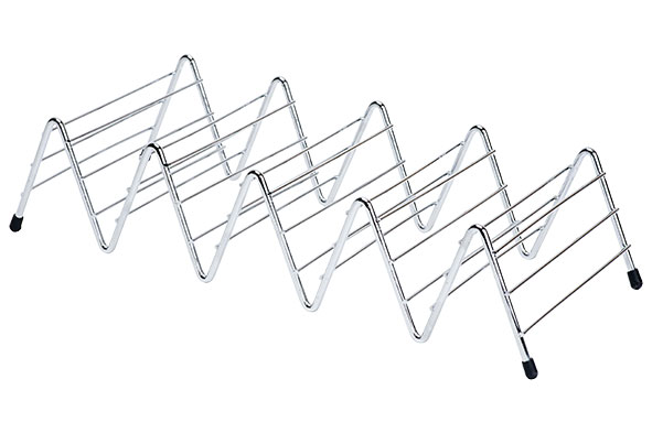 cosy & trendy TACOREK VOOR 4 STUKS 36.6X14XH8CM CHROOM