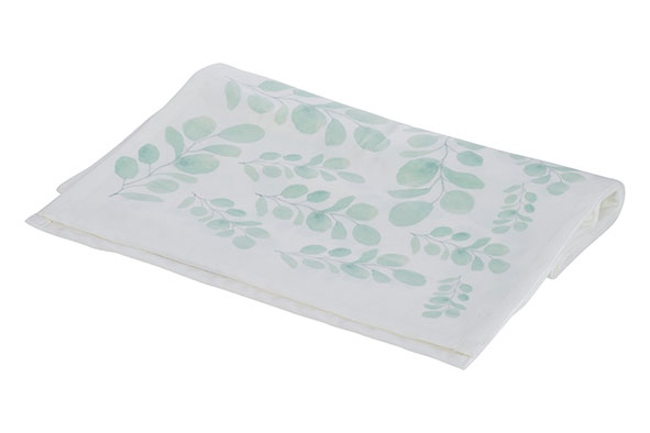 Cosy & Trendy TAFELLOPER EUCALYPTUS WIT 180X40CM TEXTI EL